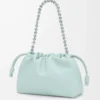 Medium Flamenco purse in mellow nappa lambskin Frozen