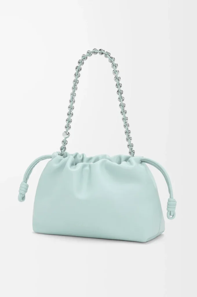 Medium Flamenco purse in mellow nappa lambskin Frozen