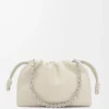 Medium Flamenco purse in mellow nappa lambskin Sea Salt