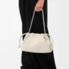 Medium Flamenco purse in mellow nappa lambskin Sea Salt