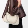 Medium Flamenco purse in mellow nappa lambskin Sea Salt