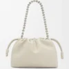 Medium Flamenco purse in mellow nappa lambskin Sea Salt