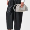 Medium Flamenco purse in mellow nappa lambskin Shell Grey