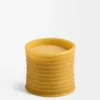 Medium Honey beeswax candle Yellow