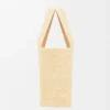 Medium LOEWE Font tote in raffia Natural