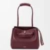 Medium Madrid bag in supple calfskin Dark Burgundy