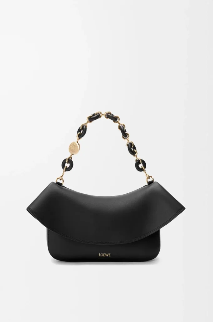 Medium Ola bag in smooth calfskin Black