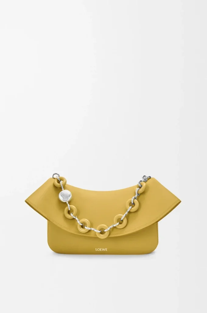 Medium Ola bag in smooth calfskin Ginger