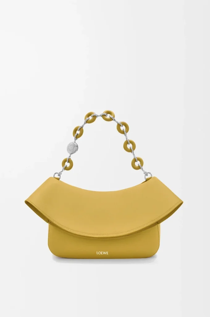 Medium Ola bag in smooth calfskin Ginger