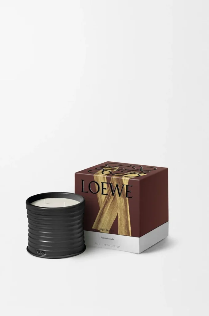 Medium Palo Santo candle Black