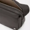 Medium Pebble messenger bag in supple grained calfskin Dark Grey