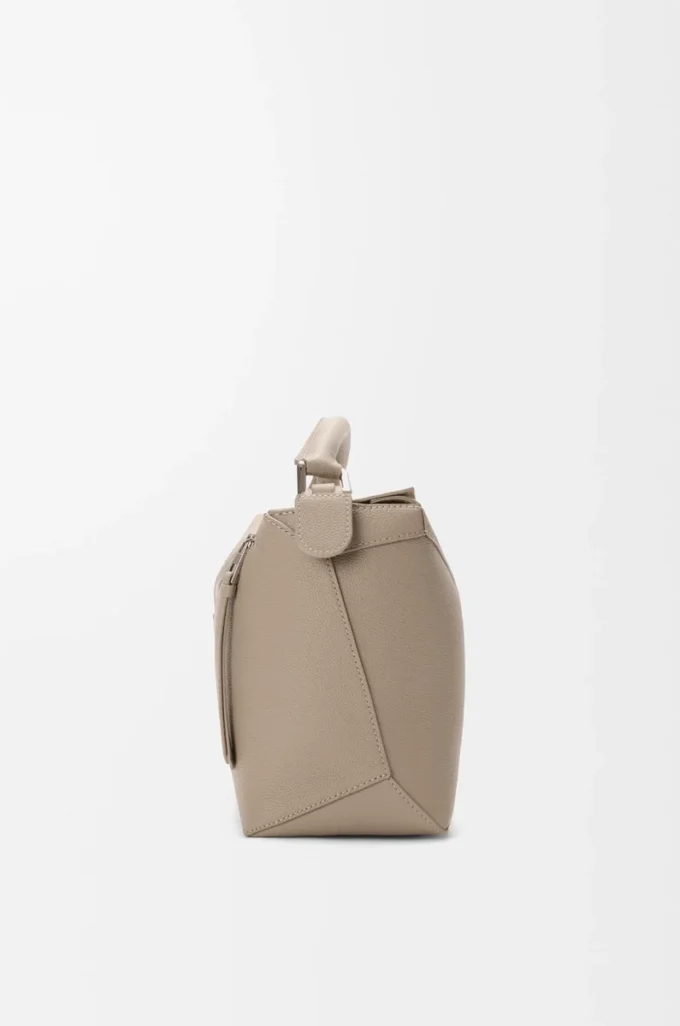 Medium Puzzle Edge bag in soft grained calfskin Clay