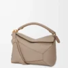Medium Puzzle Edge bag in soft grained calfskin Sand