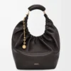 Medium Squeeze bag in mellow nappa lambskin Black
