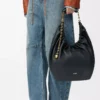 Medium Squeeze bag in mellow nappa lambskin Black