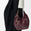 Medium Squeeze bag in mellow nappa lambskin Dark Burgundy