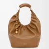 Medium Squeeze bag in mellow nappa lambskin Oak