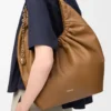 Medium Squeeze bag in mellow nappa lambskin Oak