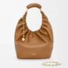 Medium Squeeze bag in mellow nappa lambskin Oak