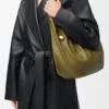 Medium Squeeze bag in mellow nappa lambskin Olive