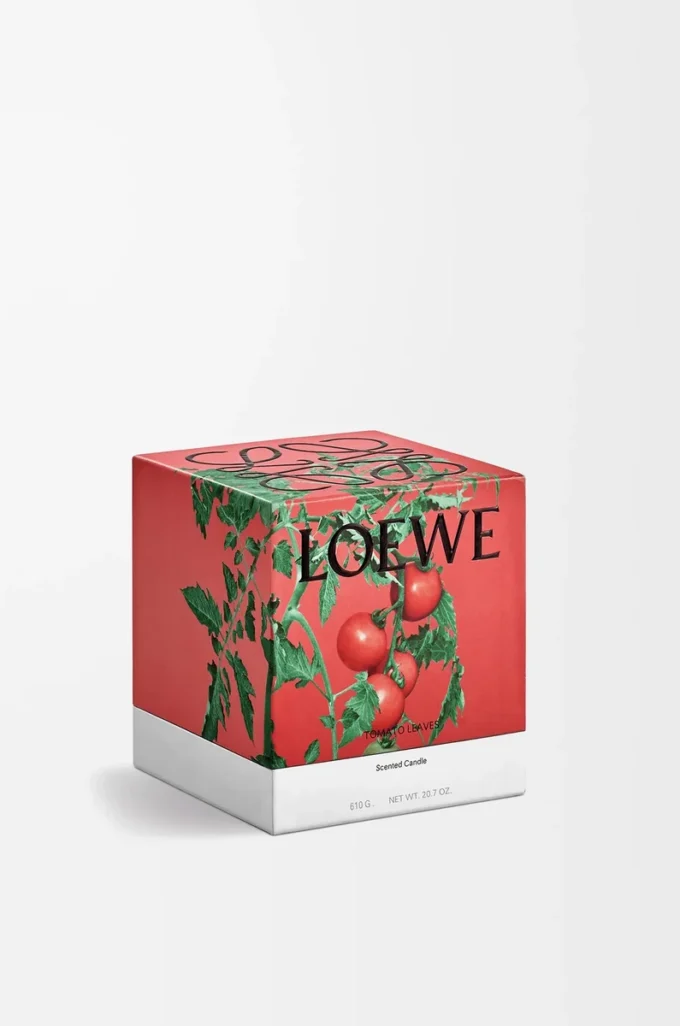Medium Tomato Leaves candle Red Medium Tomato Leaves candle Red