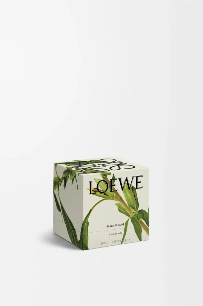 Midi Black Sesame scented candle Silver