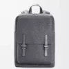 Military backpack in soft grained calfskin Anthracite