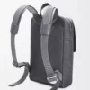 Military backpack in soft grained calfskin Anthracite