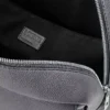 Military backpack in soft grained calfskin Anthracite