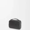 Mini crossbody camera bag in satin calfskin Black
