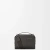Mini crossbody camera bag in satin calfskin Dark Grey
