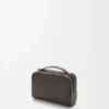 Mini crossbody camera bag in satin calfskin Dark Grey
