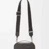 Mini crossbody camera bag in satin calfskin Dark Grey
