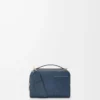 Mini crossbody camera bag in satin calfskin Indigo Dye