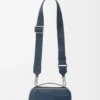 Mini crossbody camera bag in satin calfskin Indigo Dye