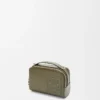 Mini crossbody camera bag in satin calfskin Khaki Green