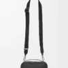 Mini crossbody camera bag in soft grained calfskin Black