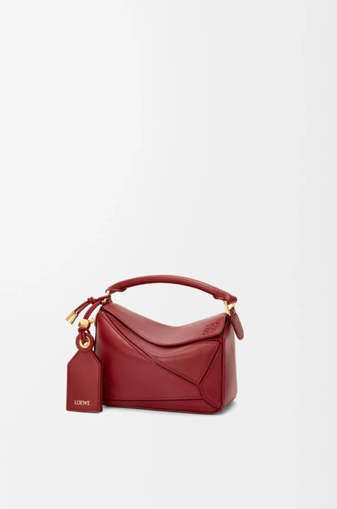 Mini Featherlight Puzzle bag in nappa lambskin Burnt Red Mini Featherlight Puzzle bag in nappa lambskin Burnt Red