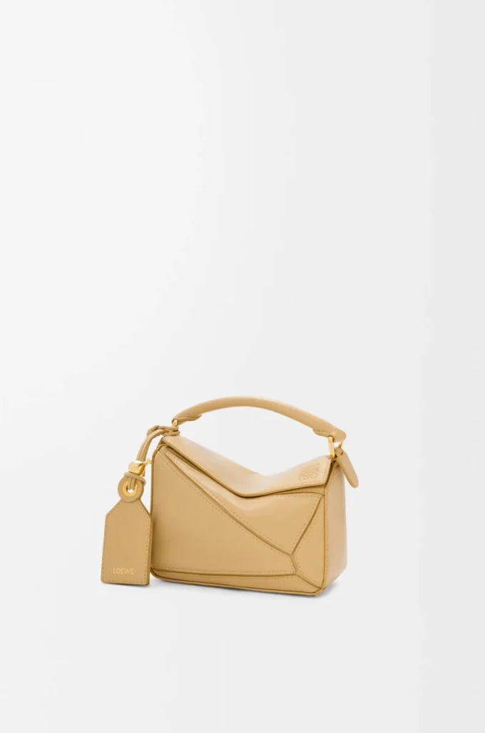 Mini Featherlight Puzzle bag in nappa lambskin Dark Butter Mini Featherlight Puzzle bag in nappa lambskin Dark Butter