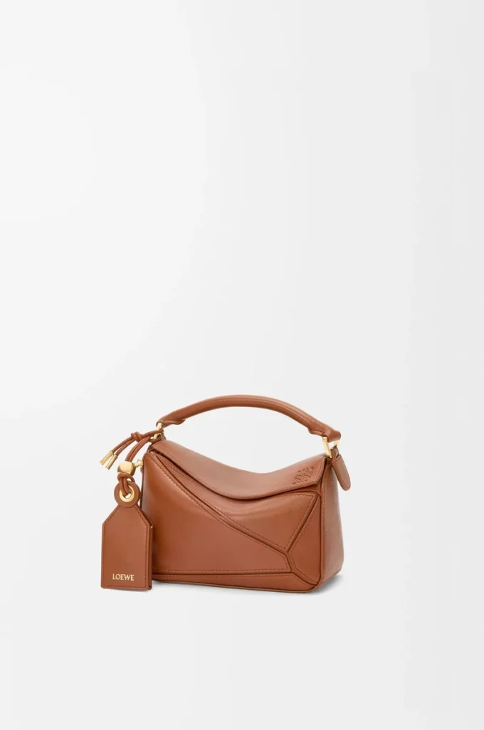 Mini Featherlight Puzzle bag in nappa lambskin Pecan Mini Featherlight Puzzle bag in nappa lambskin Pecan