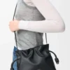 Mini Flamenco clutch in nappa calfskin Black