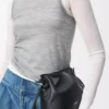 Mini Flamenco clutch in nappa calfskin Black