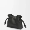 Mini Flamenco clutch in nappa calfskin Black