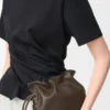 Mini Flamenco clutch in nappa calfskin Chocolate