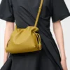 Mini Flamenco clutch in nappa calfskin Ginger