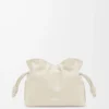 Mini Flamenco clutch in nappa calfskin Sea Salt
