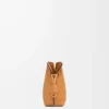 Mini Flamenco clutch in nappa calfskin Warm Desert