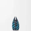 Mini Flamenco clutch in nappa lambskin Dark Ink/Sky Blue
