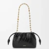 Mini Flamenco purse in eel Black