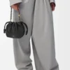 Mini Flamenco purse in mellow nappa lambskin Black